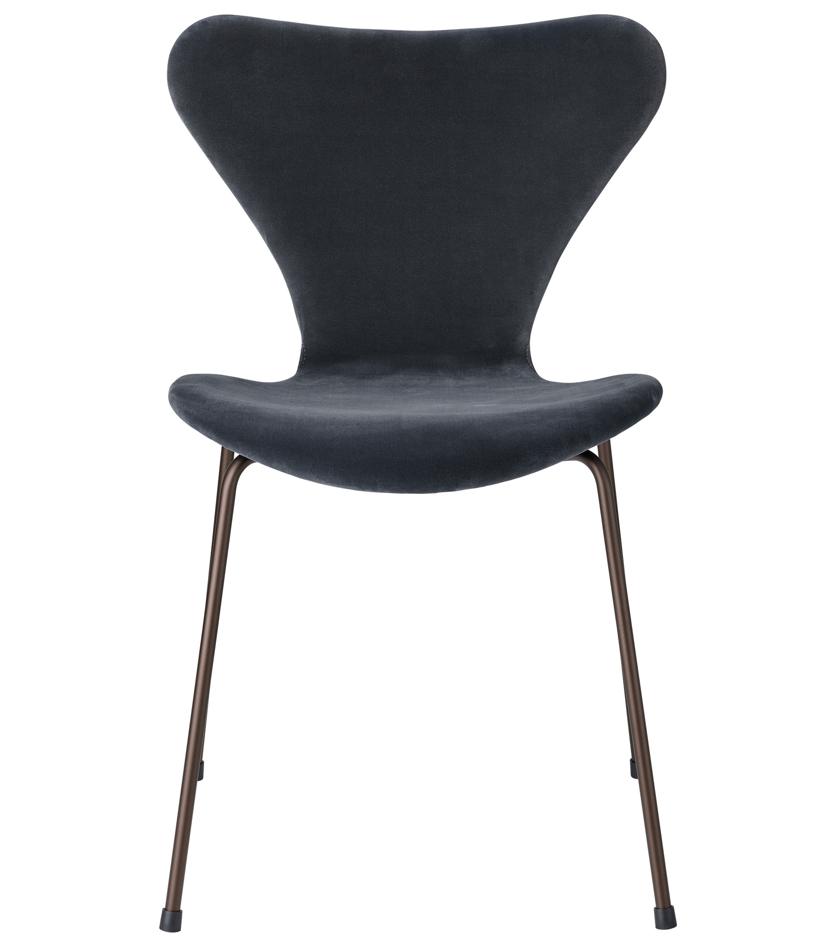 Series 7 3107 Belfast Chair fully upholstered Fritz Hansen midnight blue
