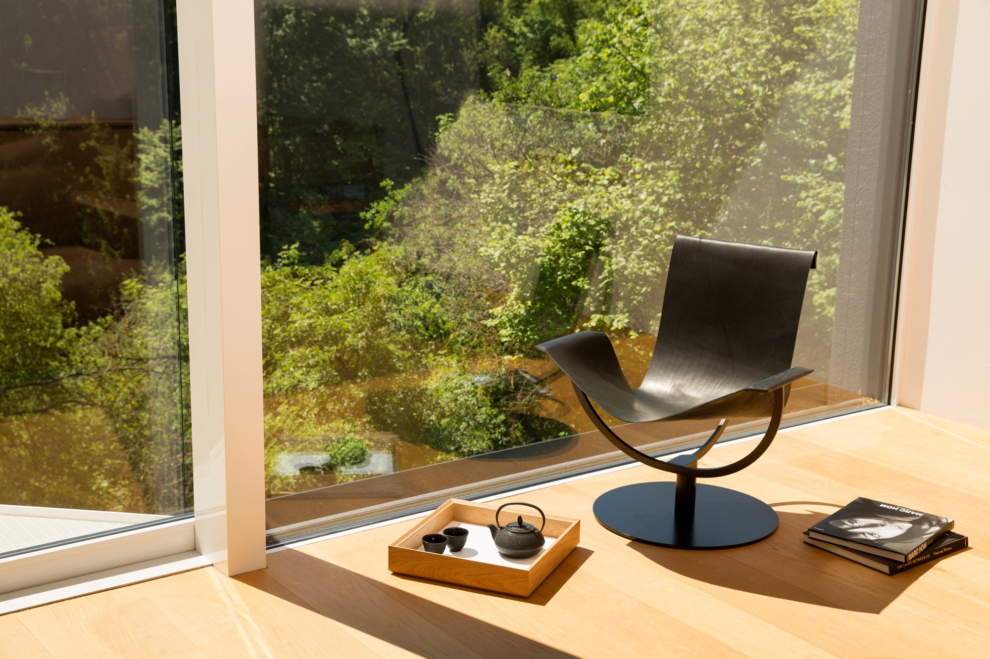Arch Chair Armchair Core Leather Black Favius
