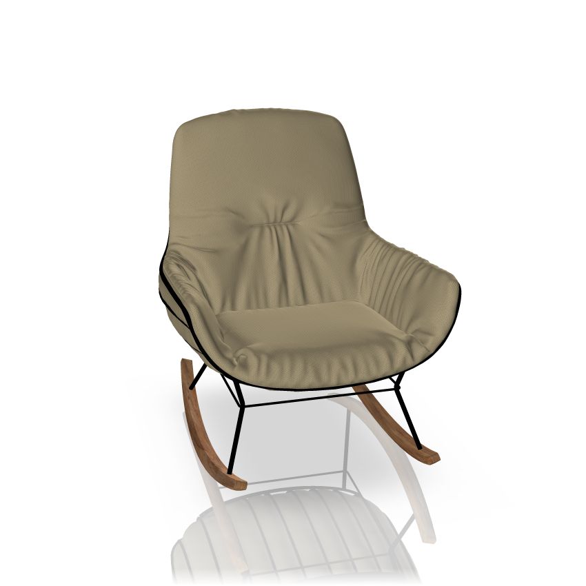 Leyasol rocking on sale wingback chair