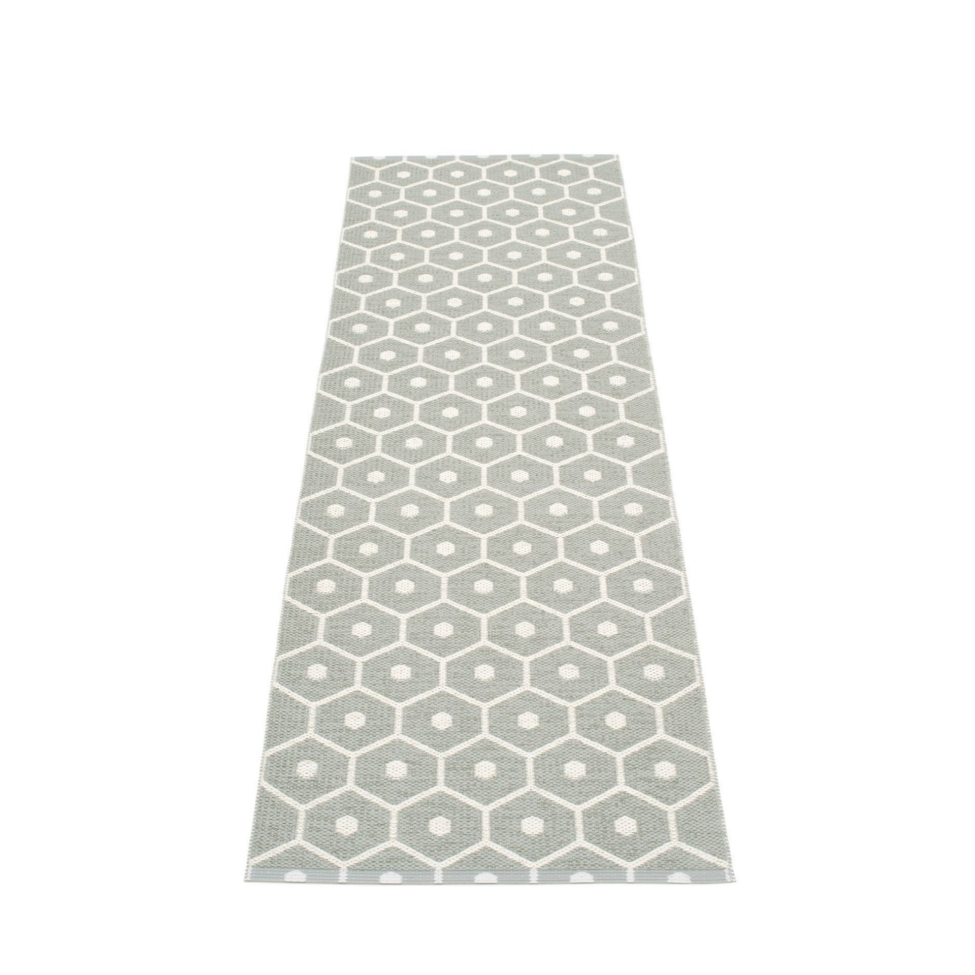 Honey Plastic Carpet 70x225 cm Pappelina Warm grey-Vanilla