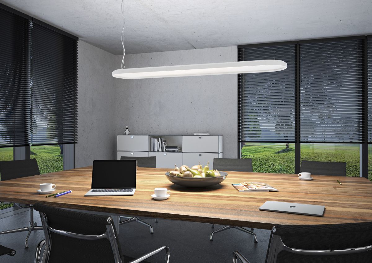 Kido Pendant lamp 110cm white 3000K Belux
