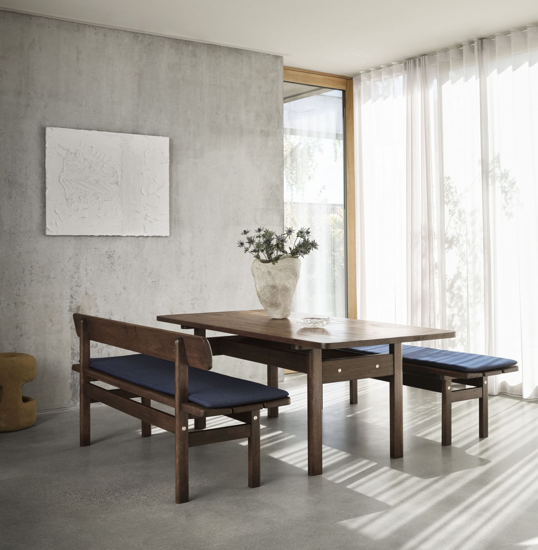 Asserbo Series Bench Dark Oiled Eucalyptus Carl Hansen & Søn