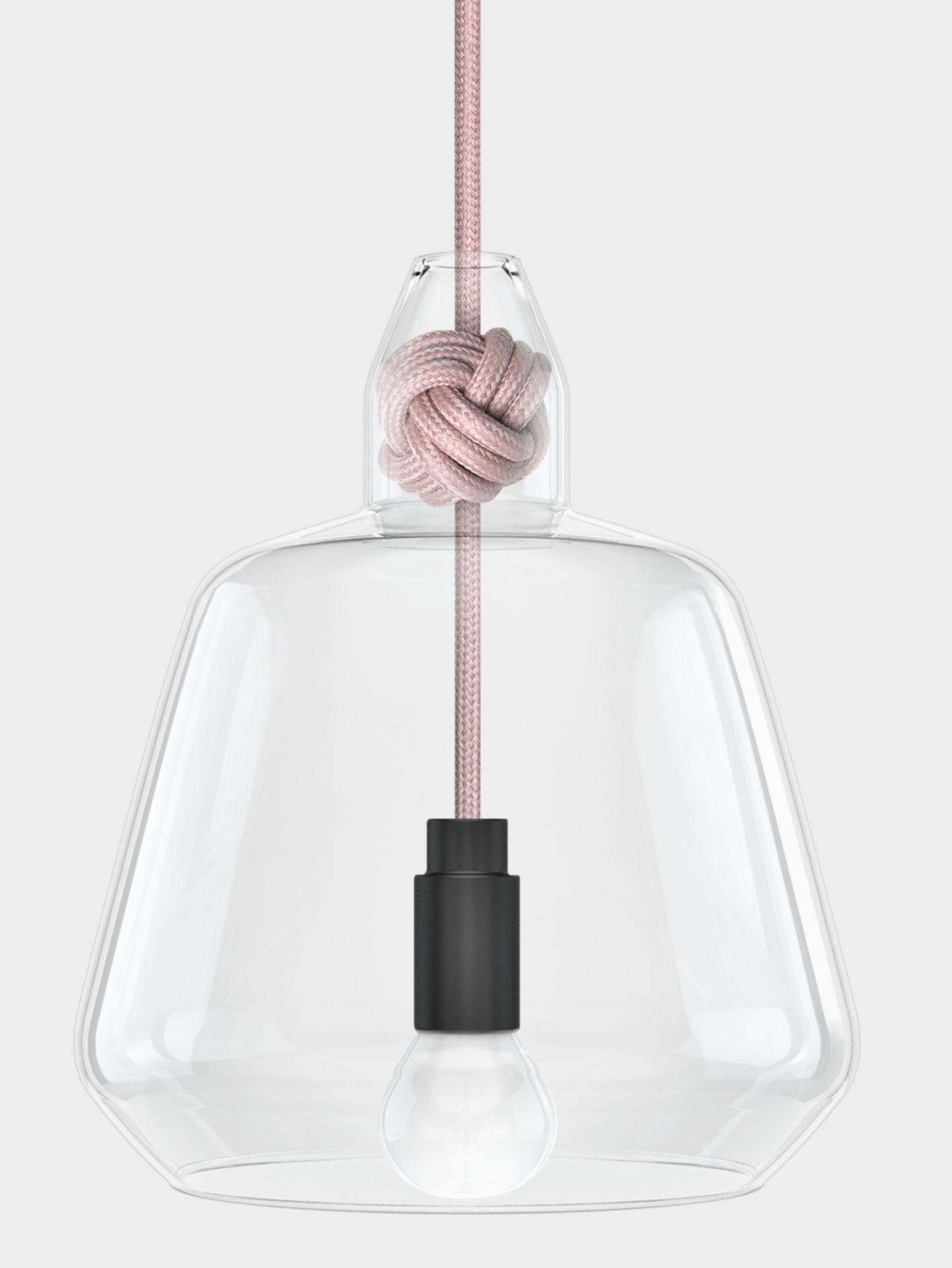 Knot lamp large Pendelleuchte Vitamin-grau