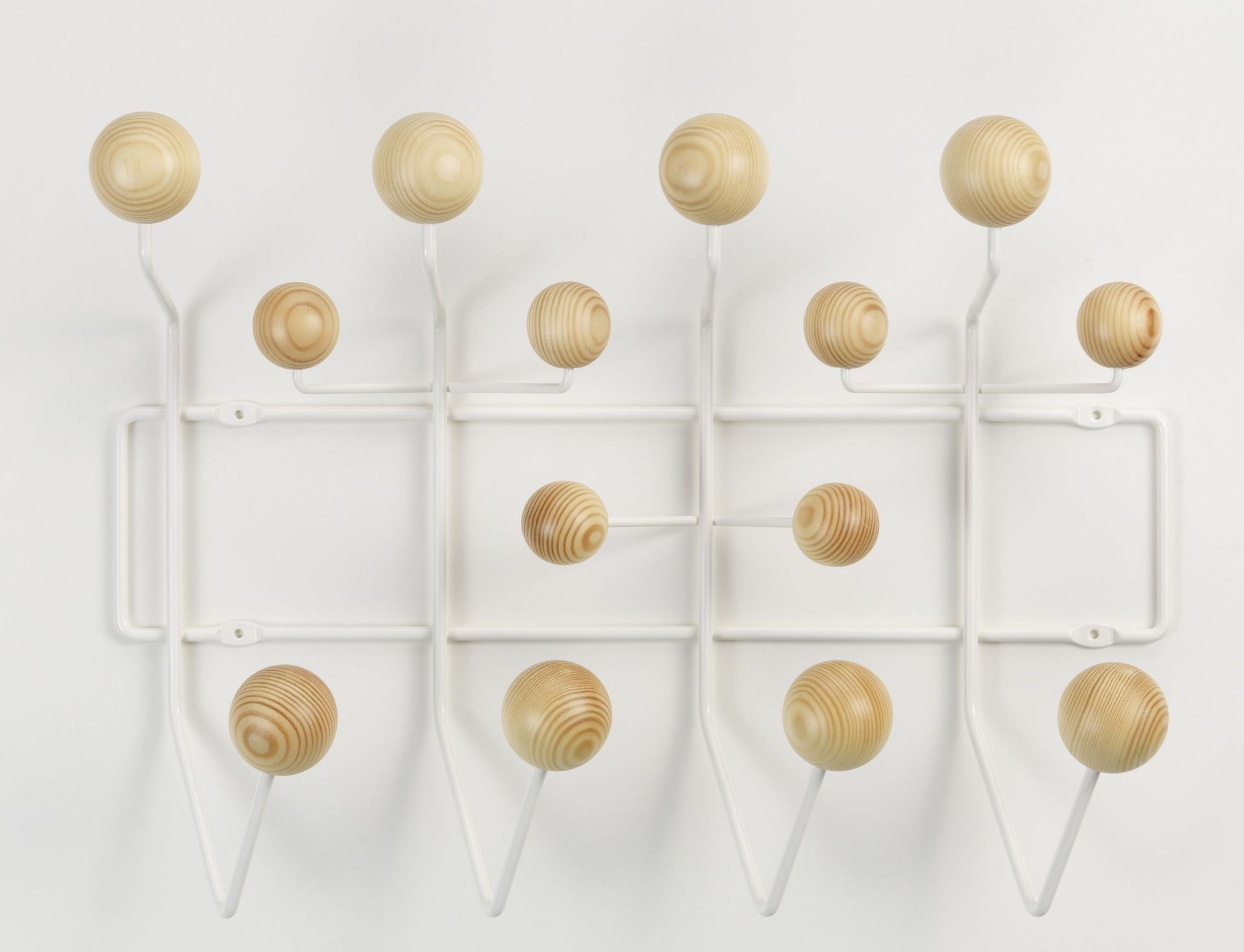 Eames Hang it all wardrobe white, Pine Vitra