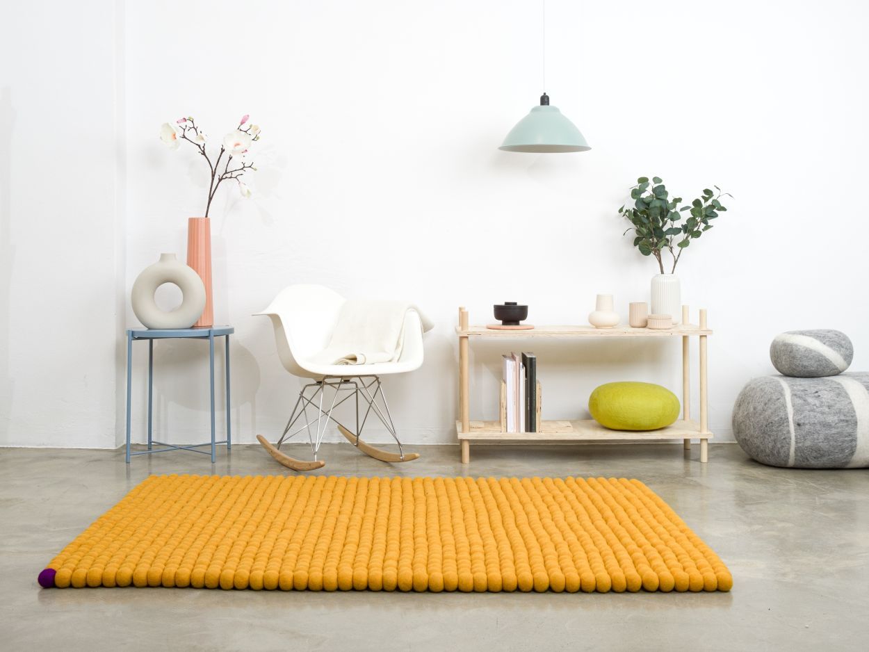 Big One Rectangular Felt carpet 140 x 200 cm myfelt
