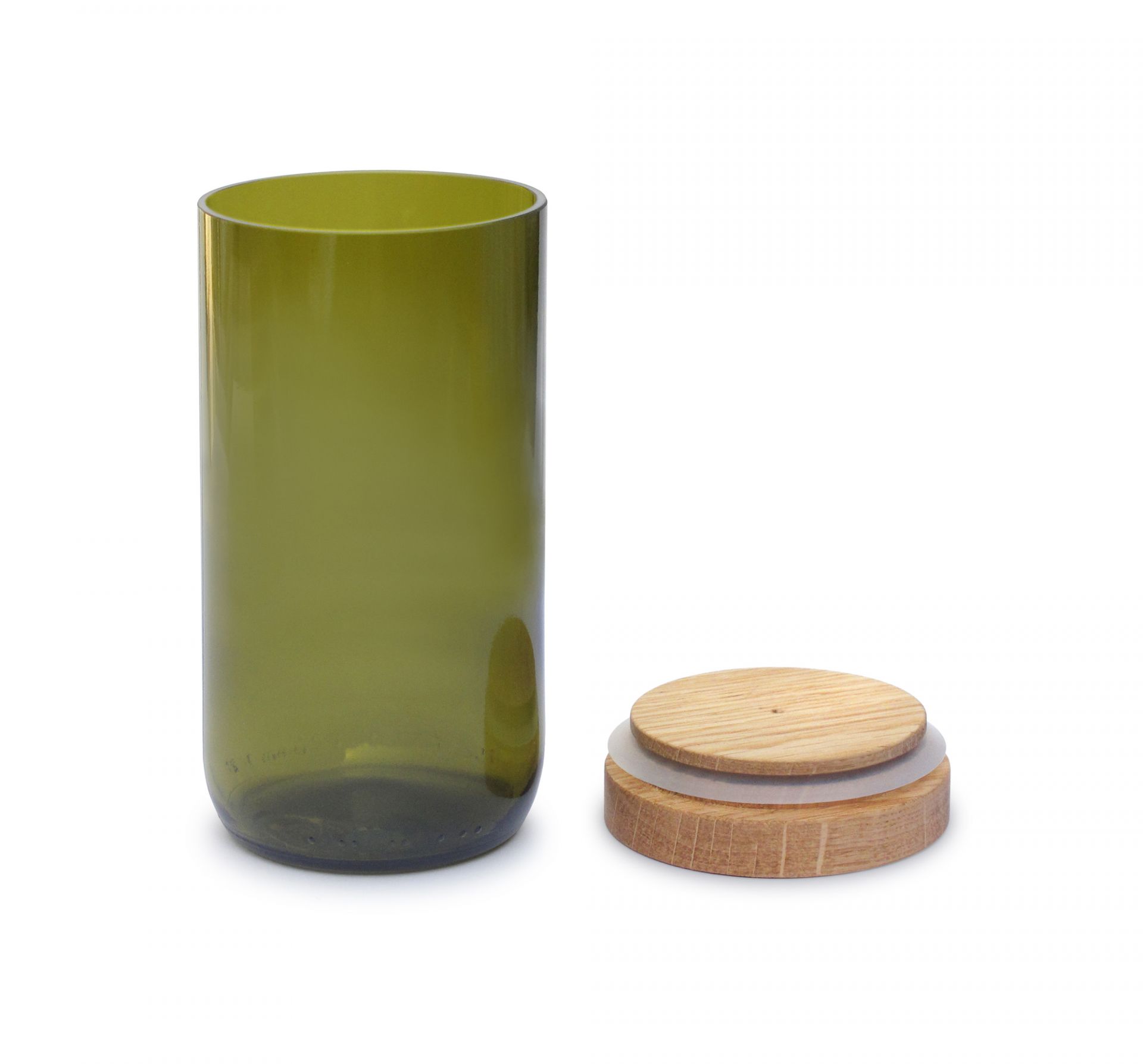 Glass Storage Green Side by Side SINGLE PIECES