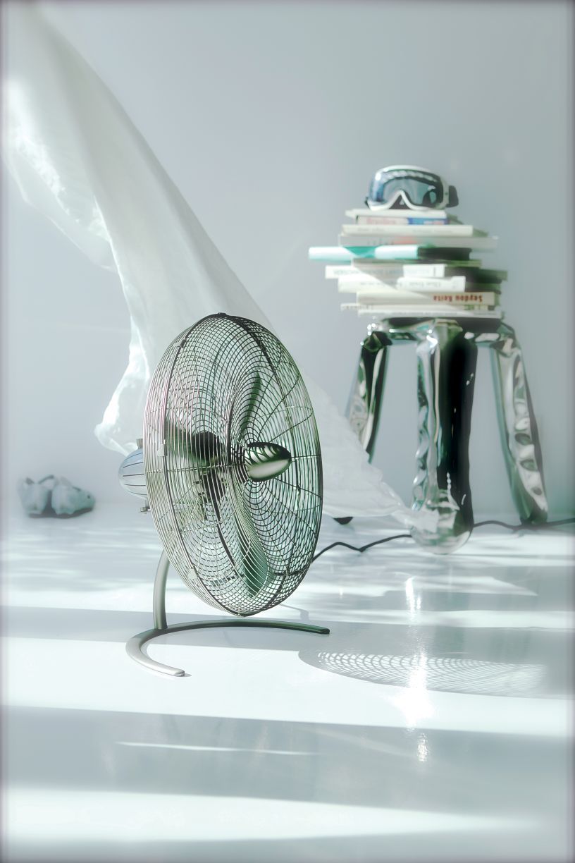Floor Fan Charly Stadler Form SINGLE PIECES