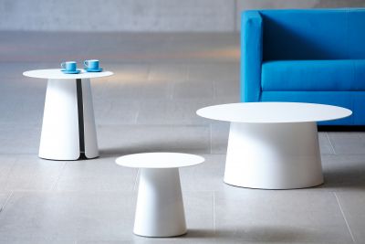 Feel Side Table White Ø40 Jan Kurtz