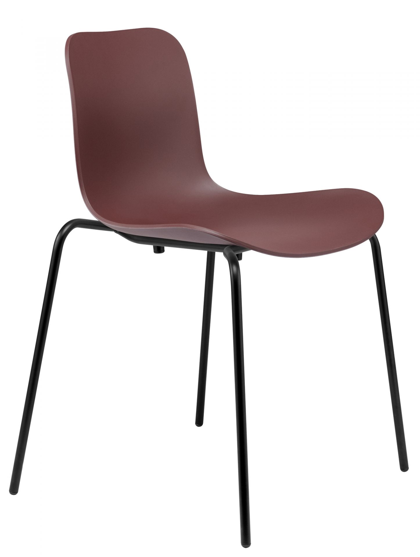 Langue Stack Chair Norr11 Black Burgundy