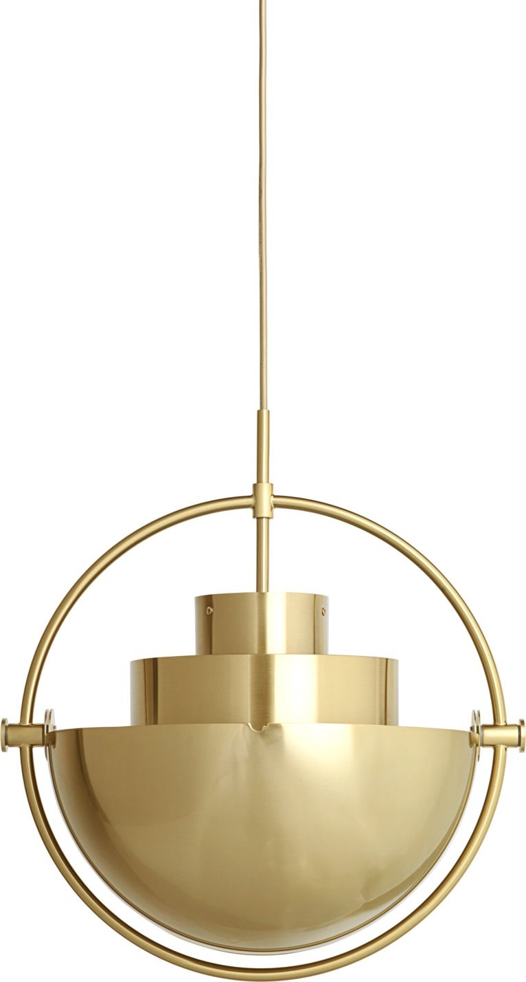 Multi-Lite pendant lamp Brass Gubi