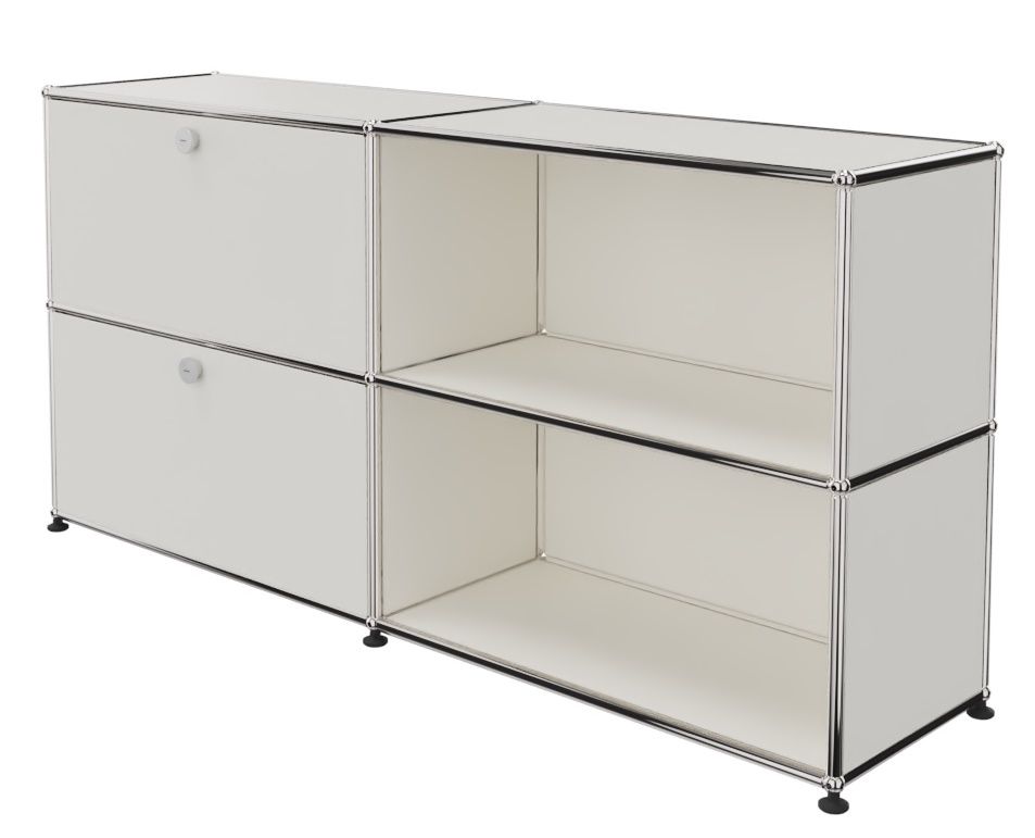 USM Haller Sideboard 2 Open / 2 Flaps left Pure white - FAST DELIVERY