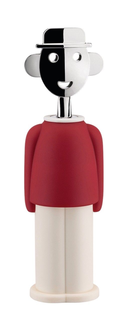 Alessandro M. Corkscrew red and white Alessi