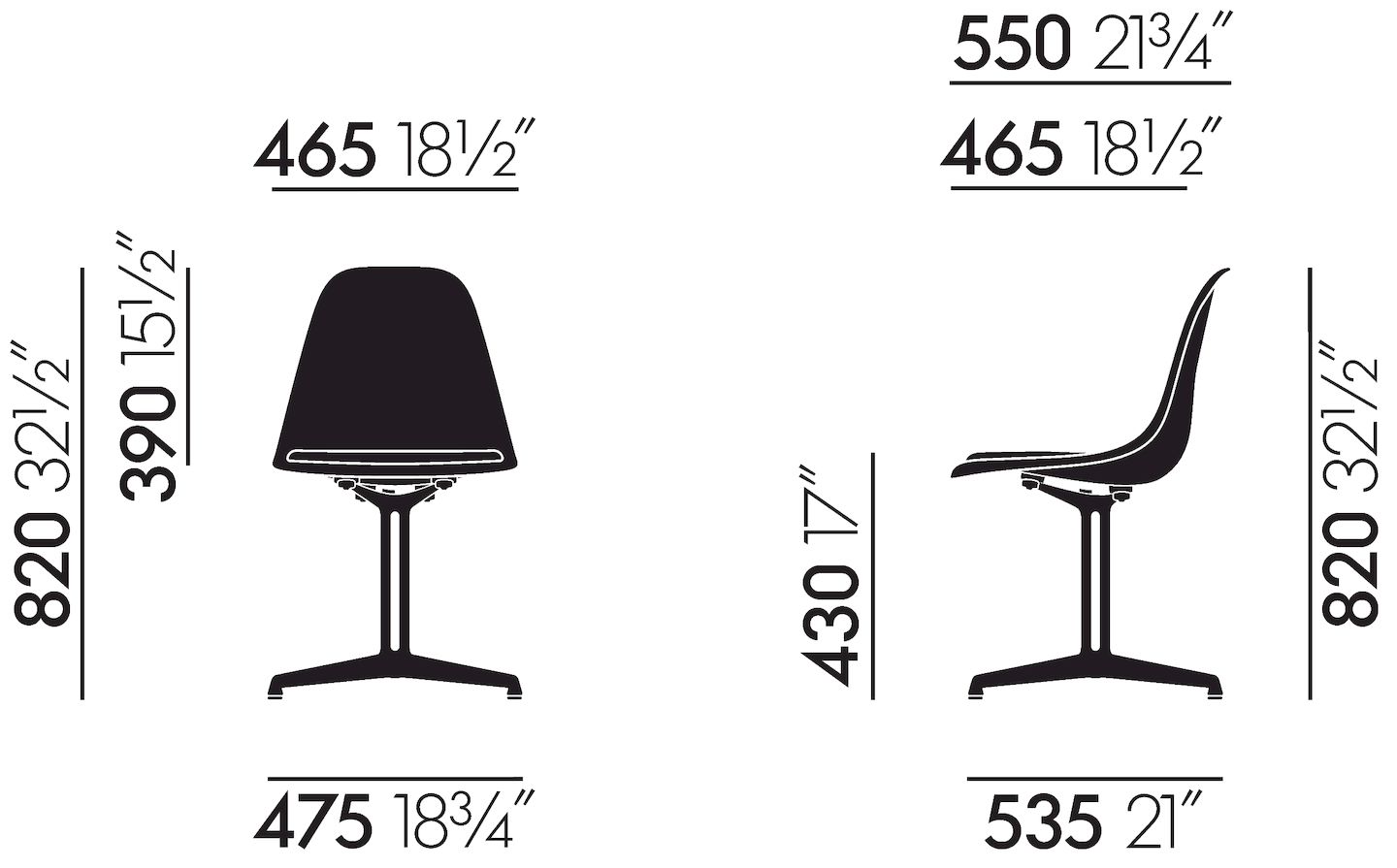 Eames Fibreglass Side Chair La Fonda Ochre Dark Vitra LIMITED EDITION