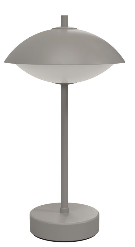 Clam Portable Table Lamp Rechargeable lamp Fritz Hansen Nine grey