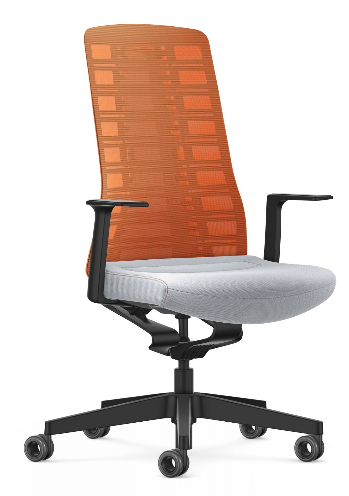 Pure Edition Active Office swivel chair Interstuhl Orange - Light grey