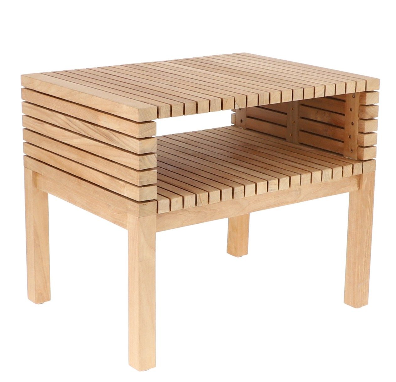 Samoa Side Table with Storage Tray Outdoor Jan Kurtz