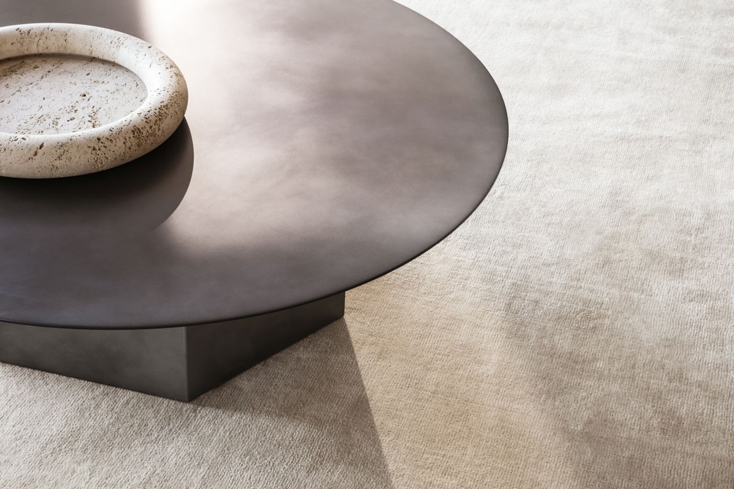 Epic Coffee Table Midnight Black Steel 110 Gubi