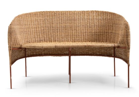 Caribe Natural 2 seater bench outdoor ames