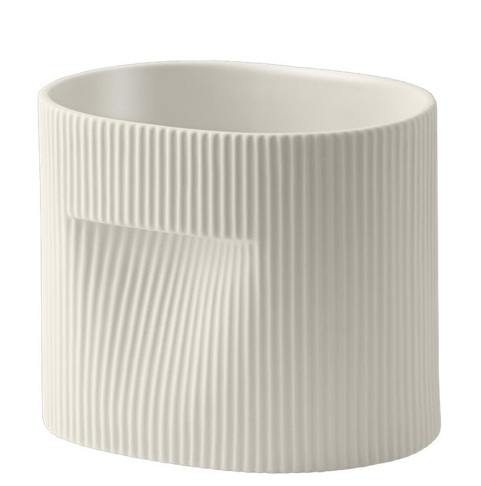 Ridge Planter Flowerpot Muuto  Off-white H 15 cm