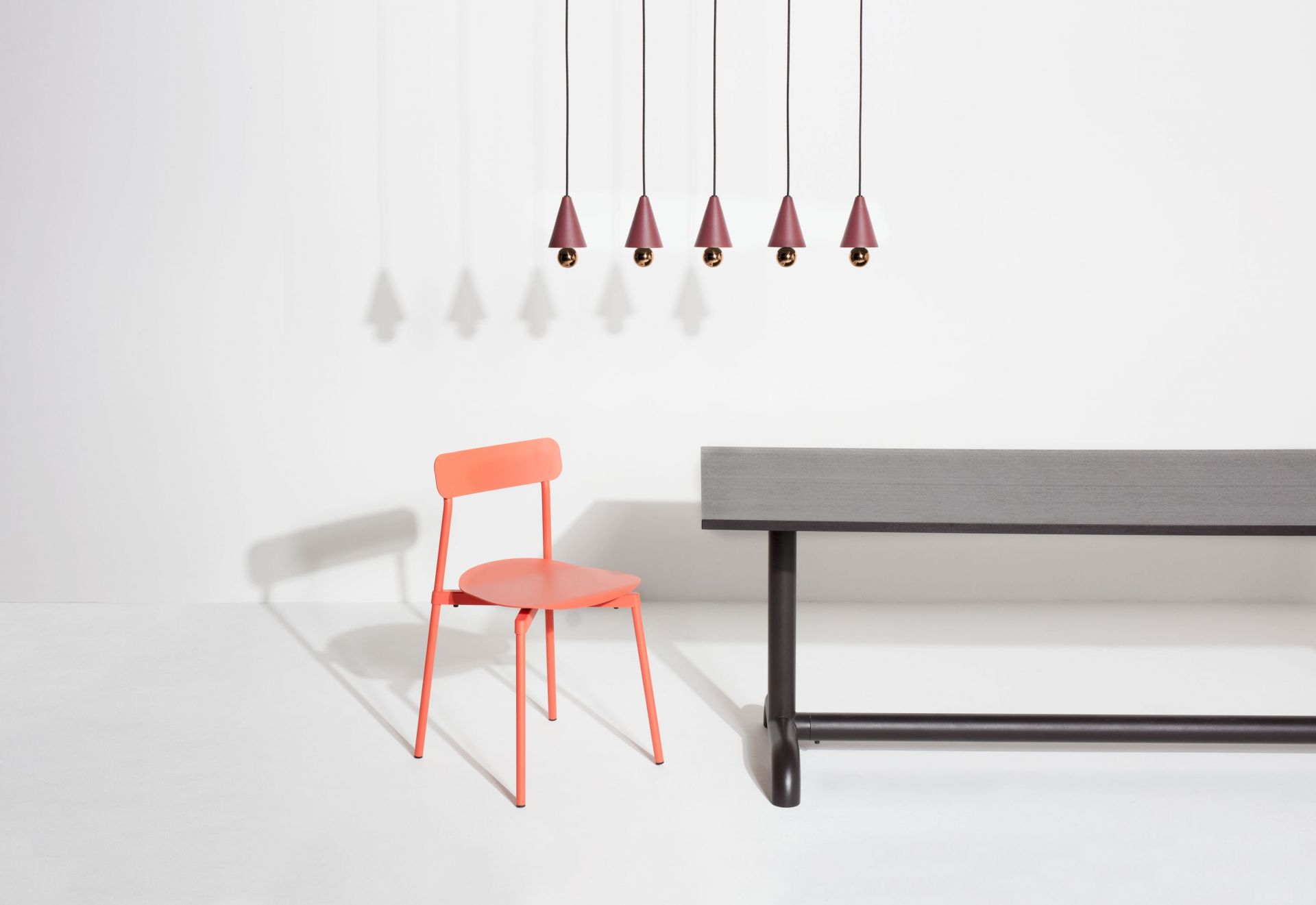 Cherry Pendant light Pendant light set of 5 Linear Petite Friture Mint green