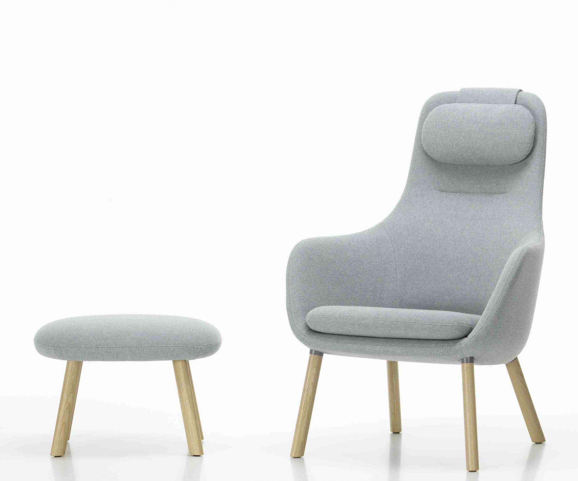 Hal Lounge Chair Armchair + Ottoman Vitra Hal Lounge Chair Armchair + Ottoman Vitra