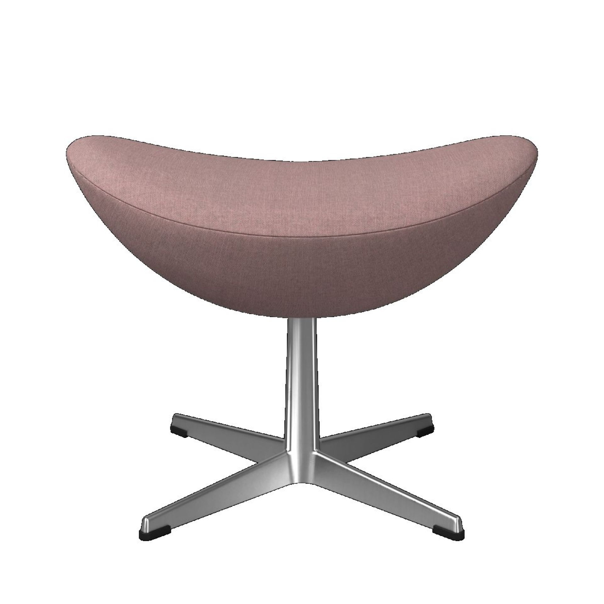 Egg Chair with Stool Re-wool Textile Fabric Pale pink/Nature Fritz Hansen 