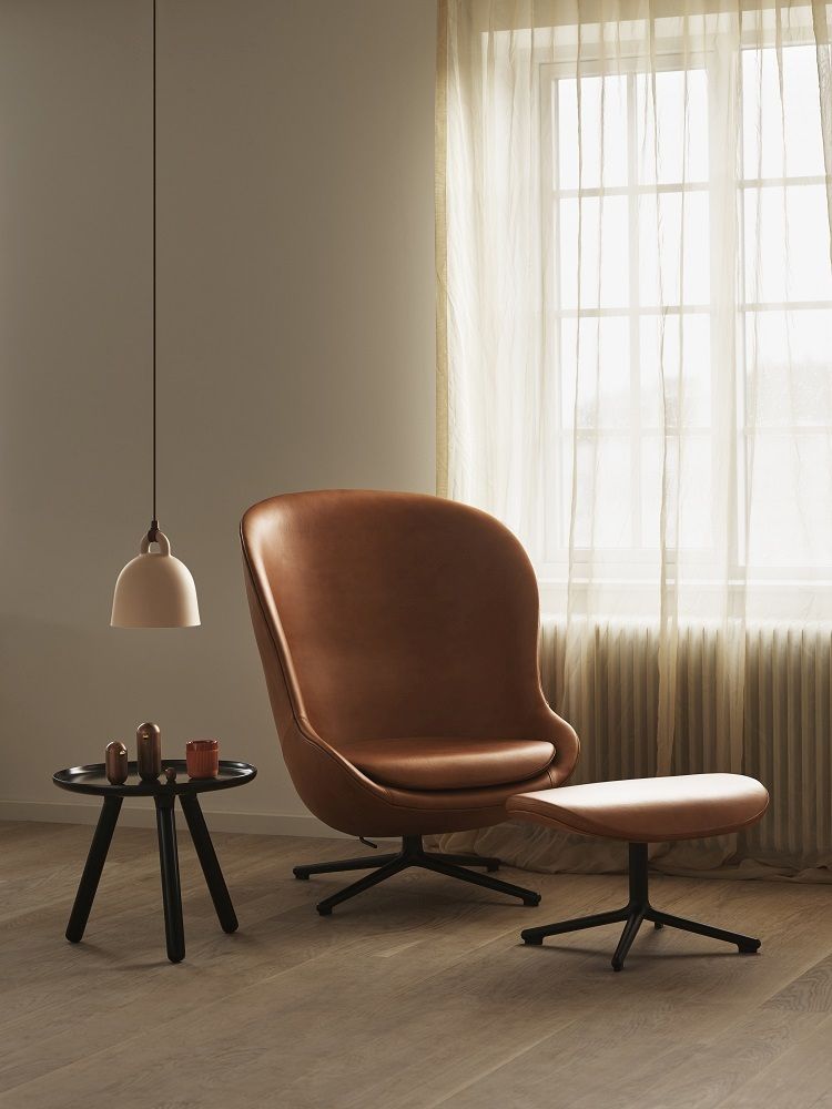 Hyg Lounge Chair High Swivel Armchair Normann Copenhagen