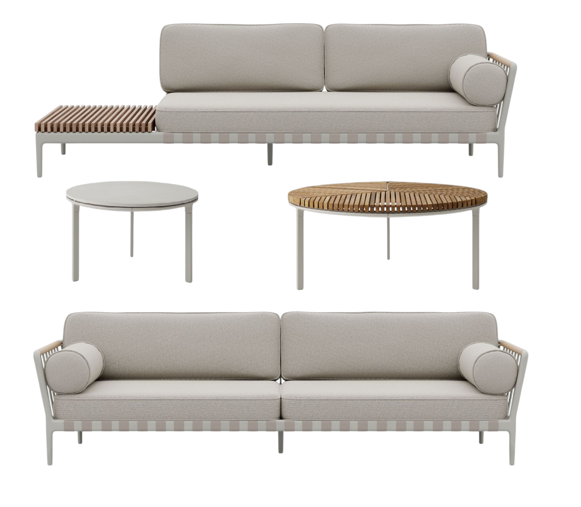 Open-Air Outdoor Set 2 Lounge Large Vipp