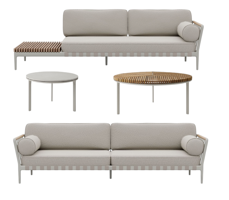 Open-Air Outdoor Set 2 Lounge Large Vipp