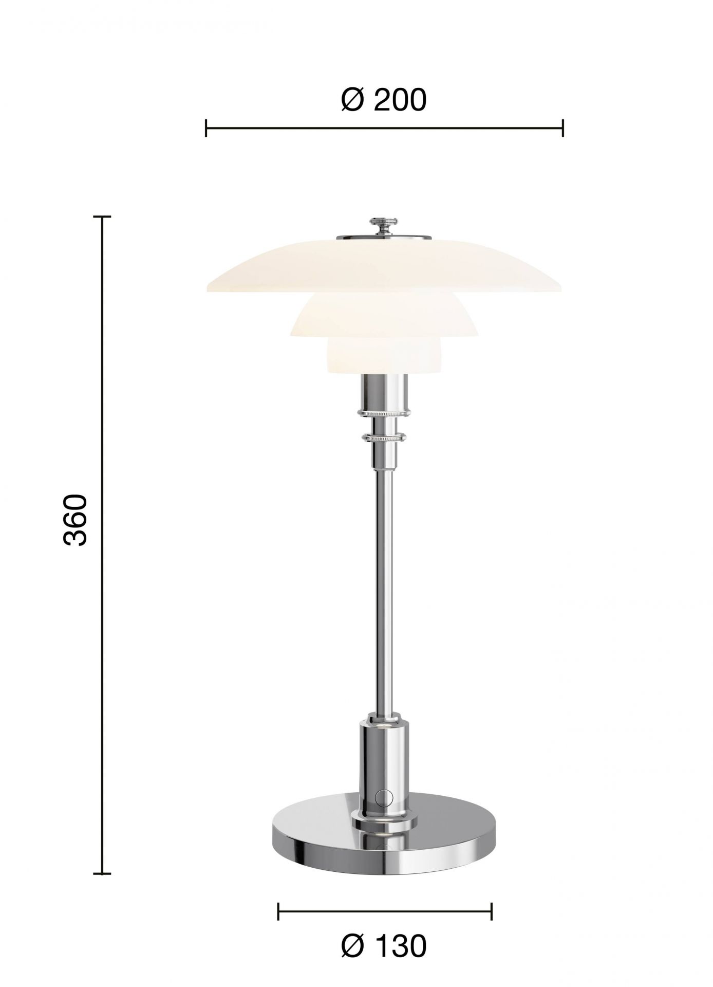PH 2/1 Portable rechargeable lamp / table lamp Louis Poulsen 
