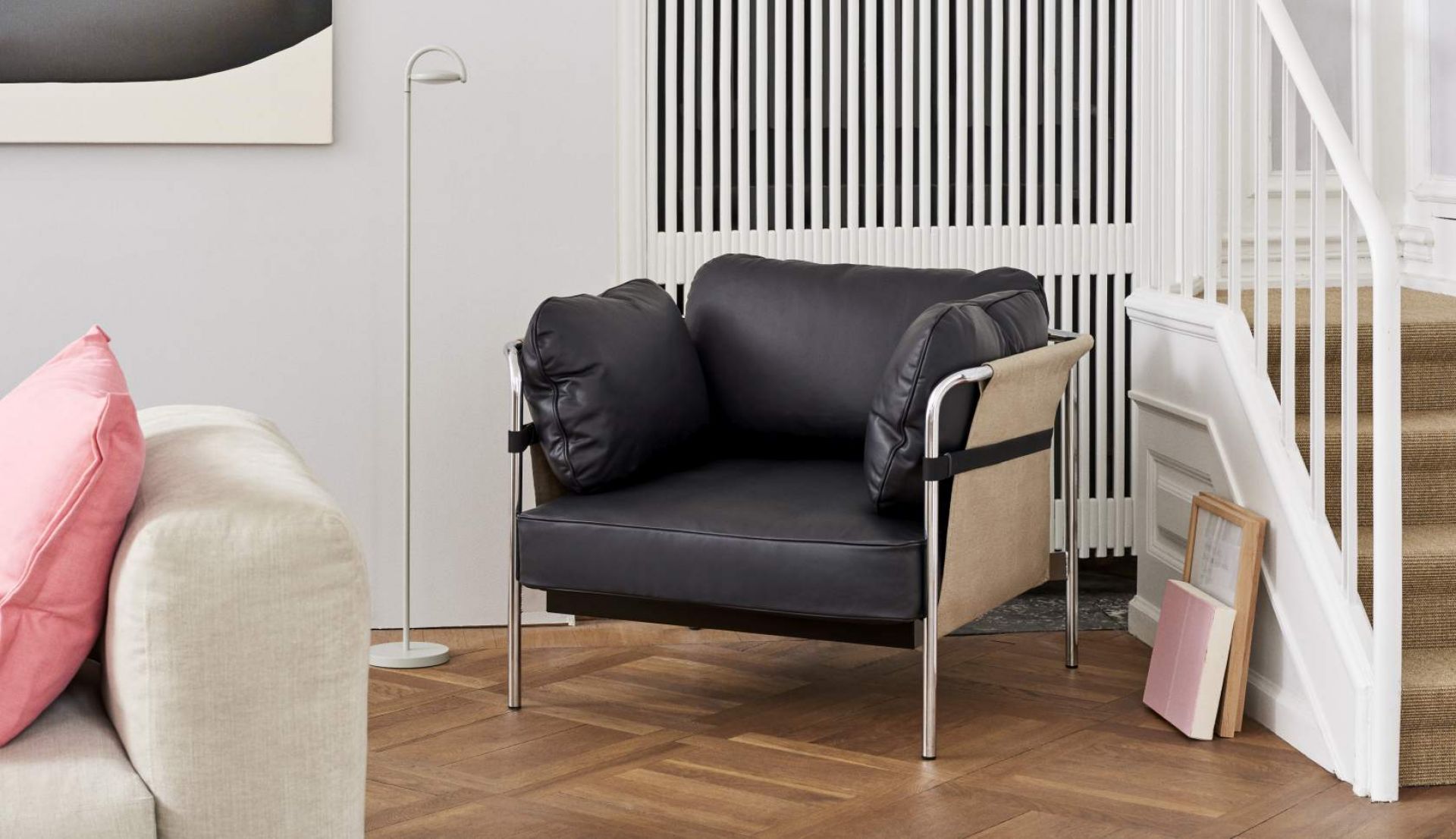 Can Armchair Hay Steelcut 975 - chrome