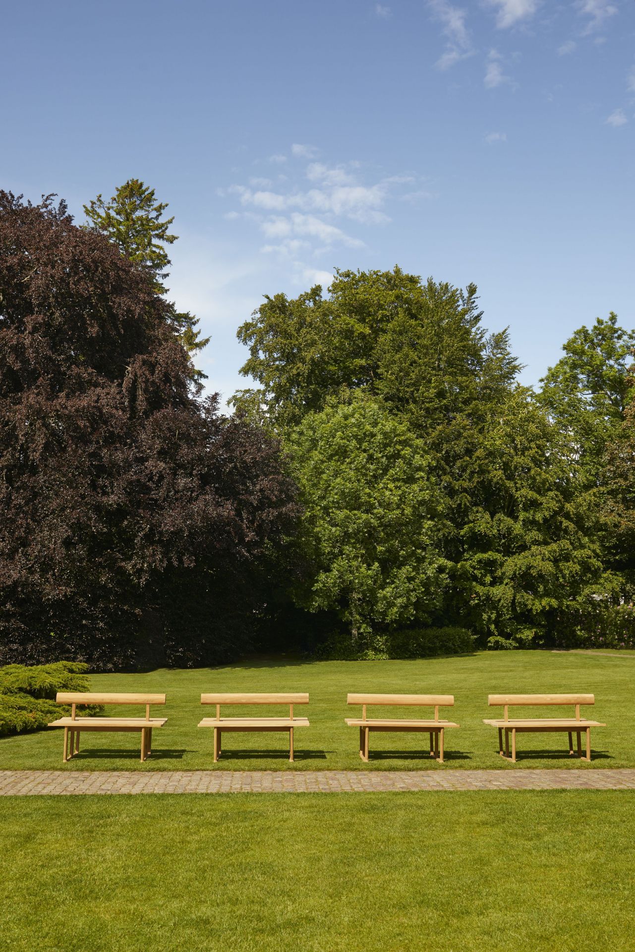 Banco Bench Double Teak Outdoor Skagerak by Fritz Hansen