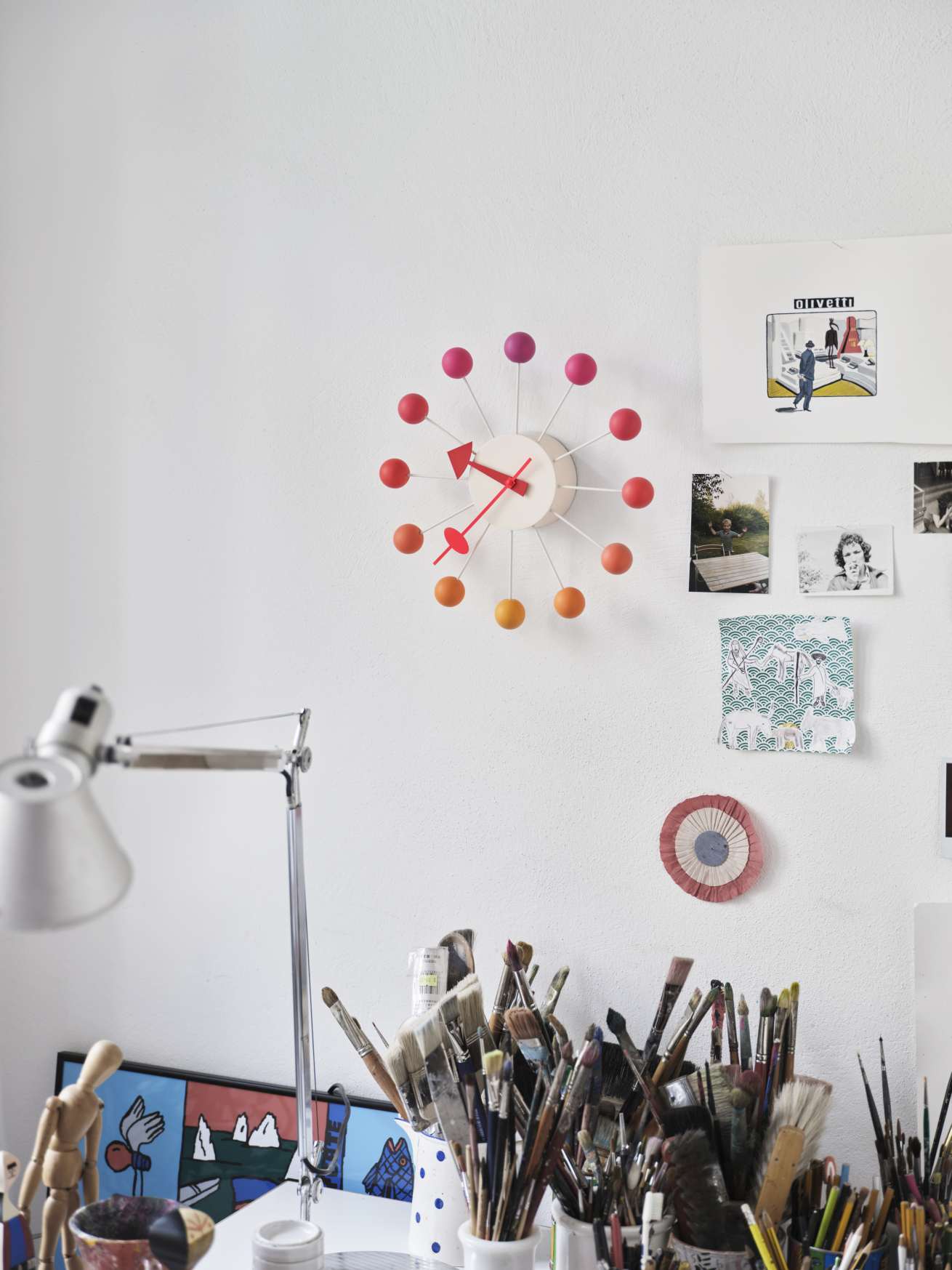 Ball Clock Wall Clock Sunset Vitra LIMITED EDITION 