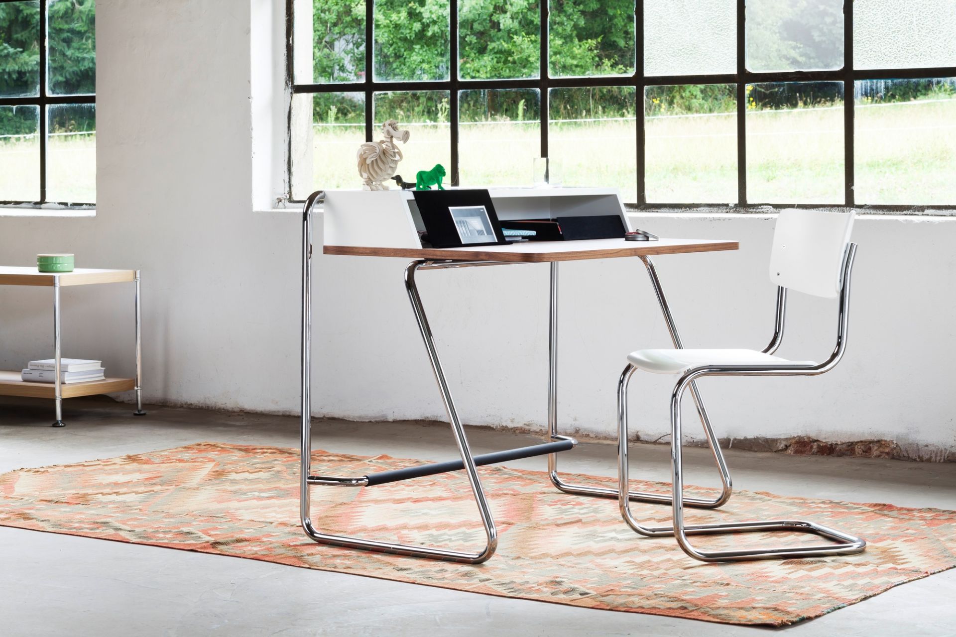 S 43 Tubular Steel Classic Cantilever Chair BLACK - CHROME Thonet SINGLE PIECES