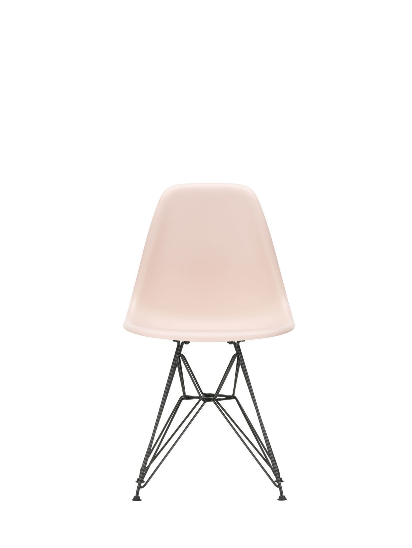 Eames Plastic Side Chair DSR Chair Vitra Chrome Rust Orange