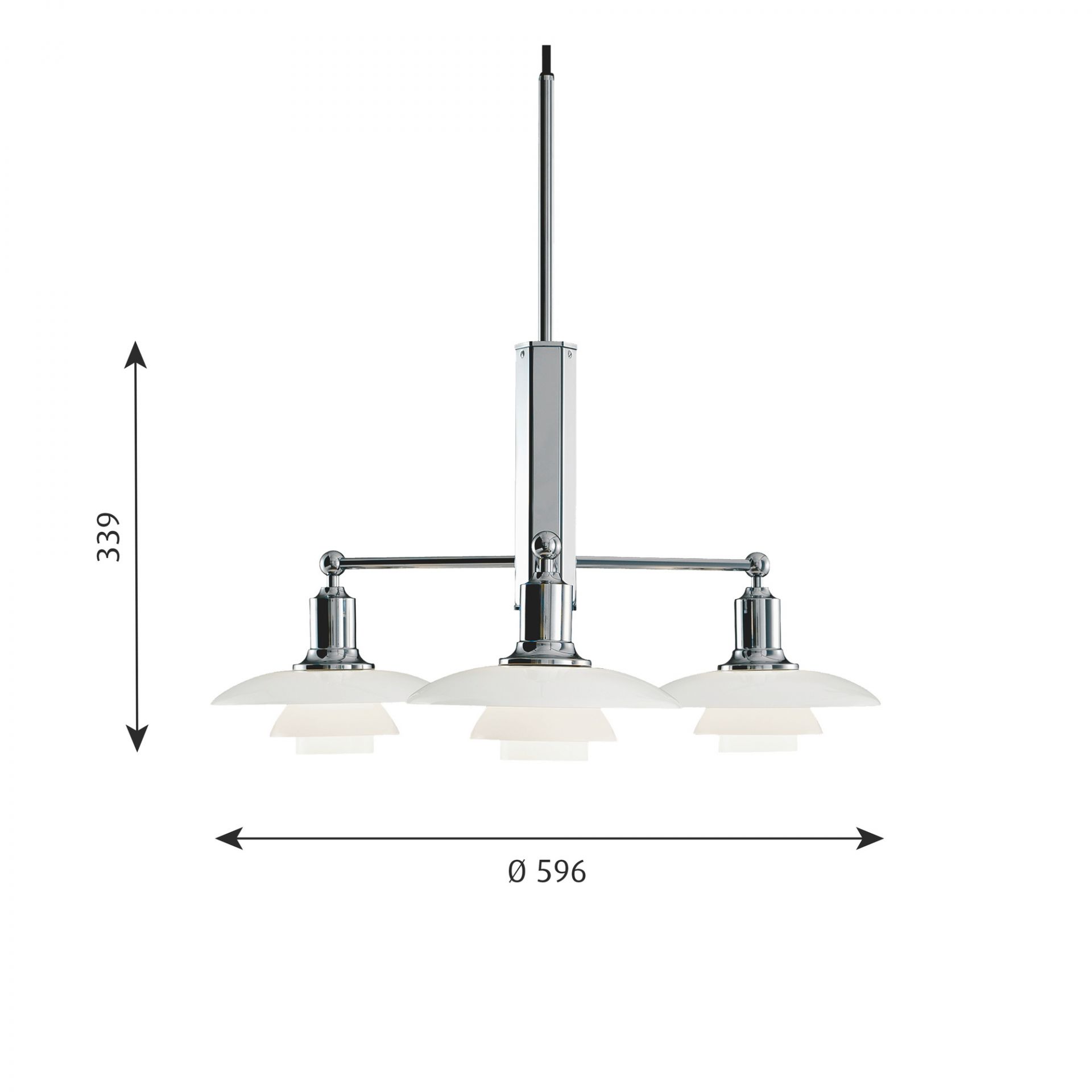 PH 2/1 Stem Fitting pendant light Louis Poulsen