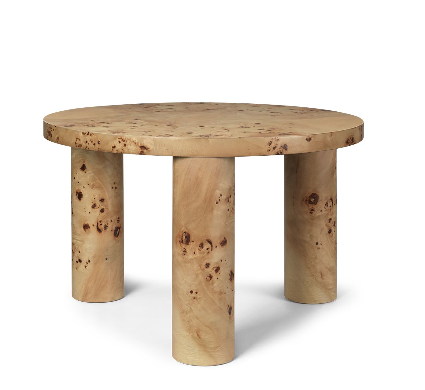Post Coffee Table Poplar Burl Veneer  Ferm Living 