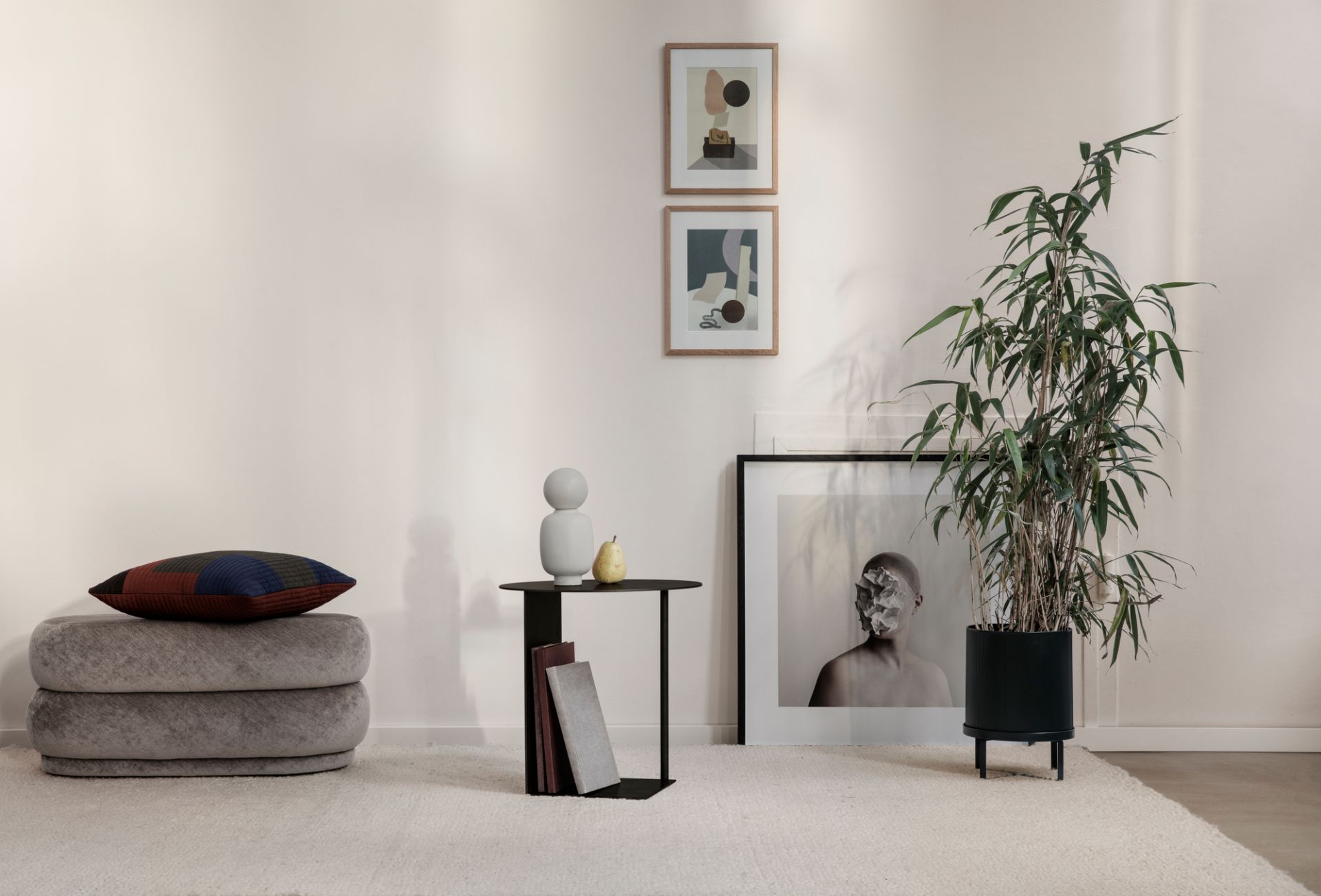 Bau Flower Pot Large Ferm Living Black
