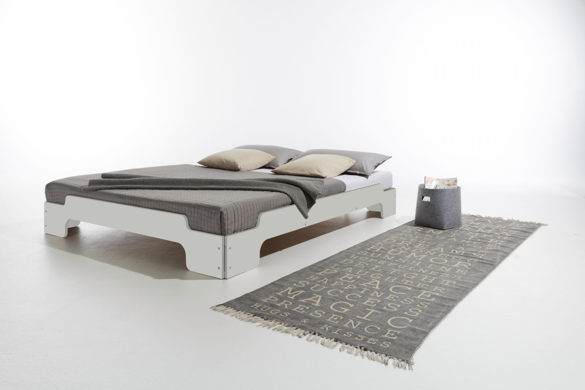 Stacking Bed CPL White Comfort height Müller Möbelwerkstätten 950m2