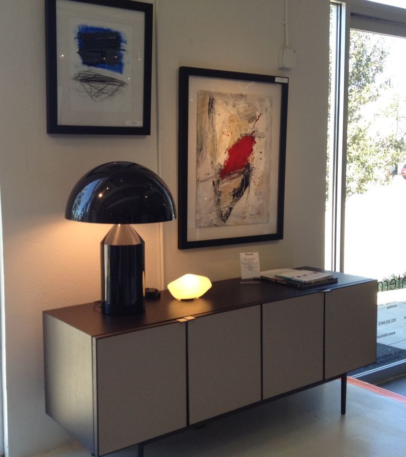 Atollo Aluminium Black Oluce
