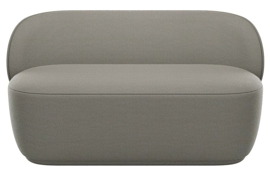 Kuon Sofa: Modernes 2-Sitzer Sofa in Taupe von Blomus Socia für Wohnzimmer und Lounge.