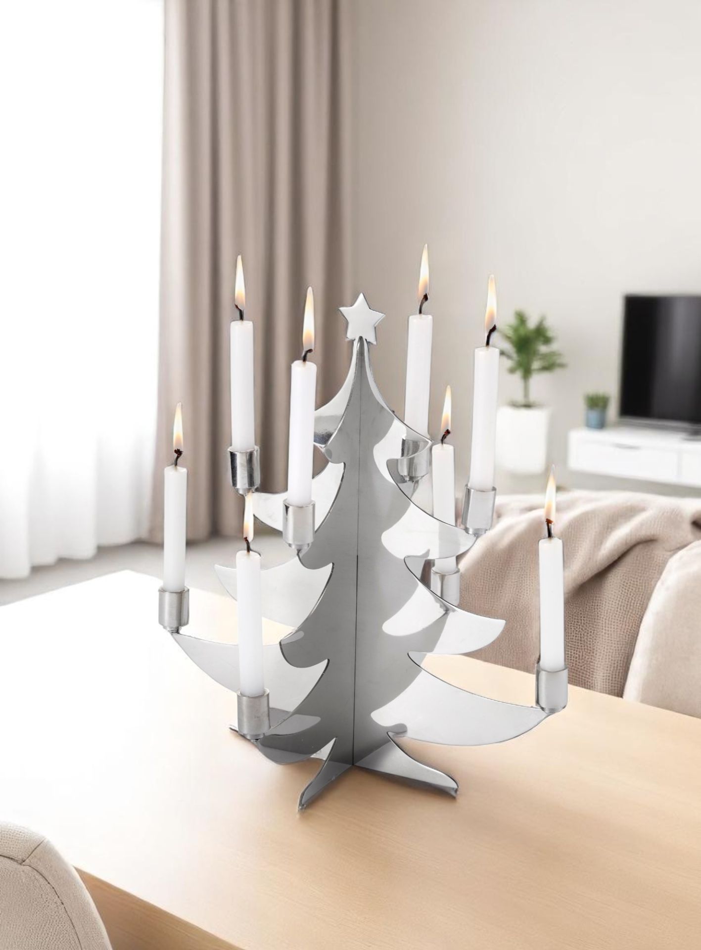 Grenoble Christmas tree for candles Philippi