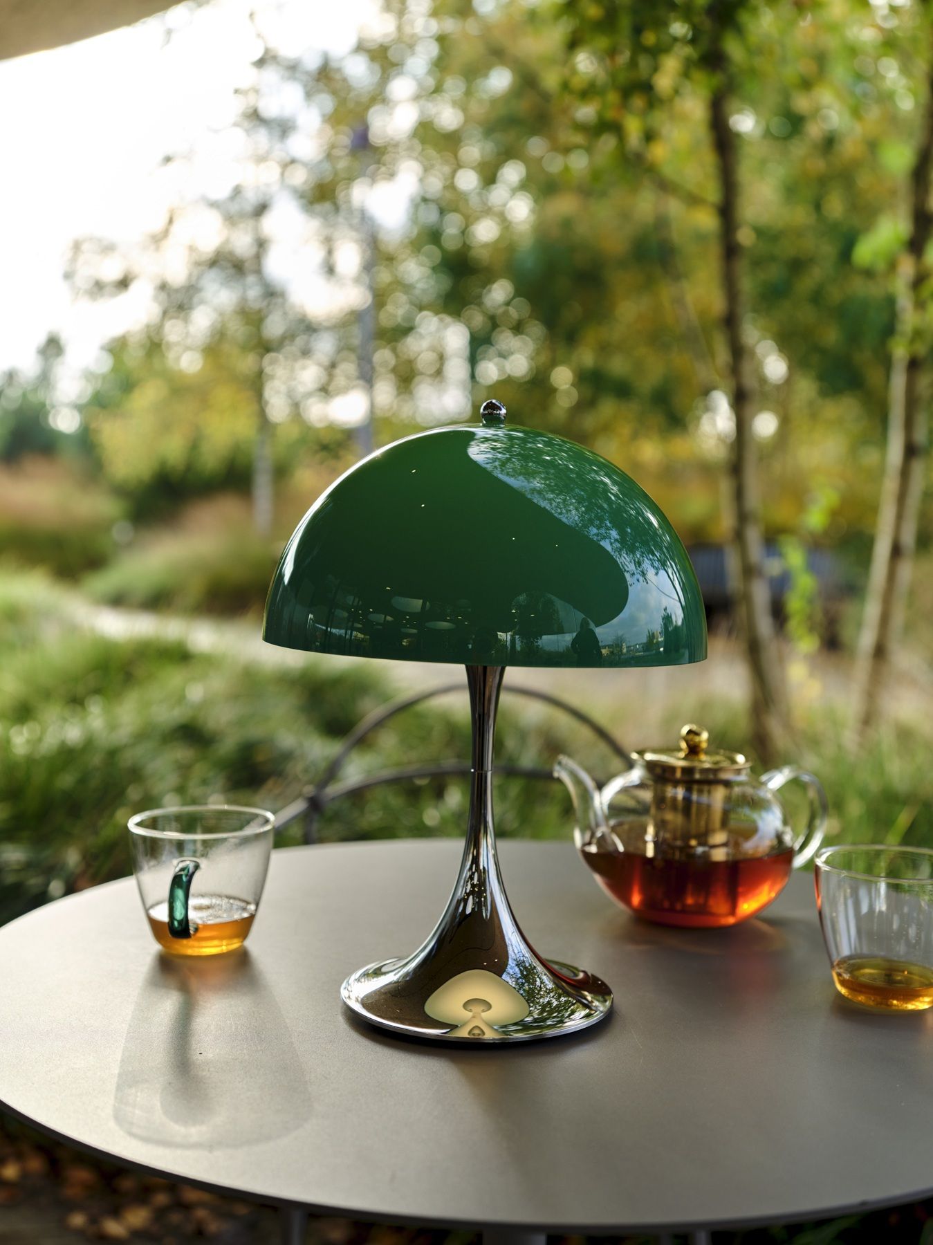 Panthella Originals 250 Portable Chrome Rechargeable lamp / table lamp Louis Poulsen