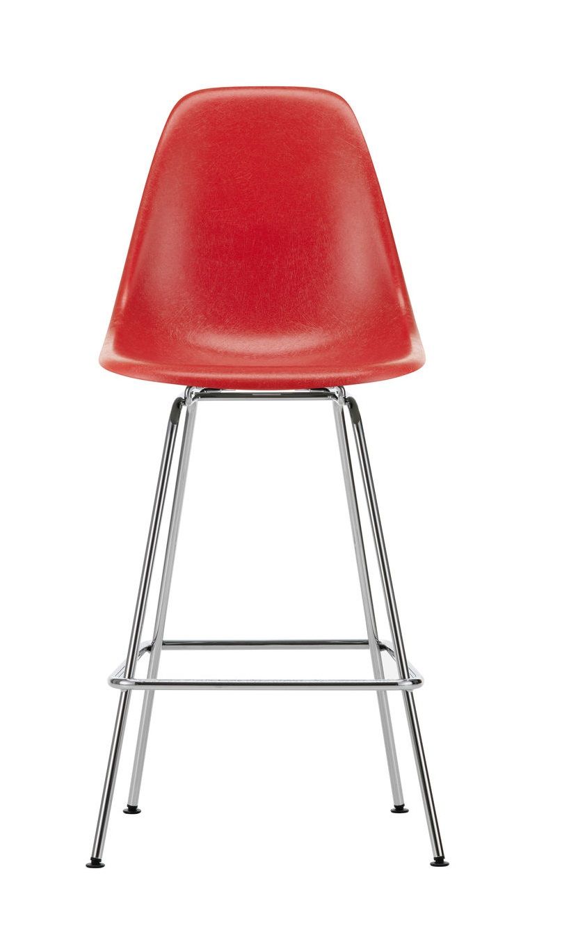 Eames Fibreglass Bar Stool Medium Bar Stool Vitra