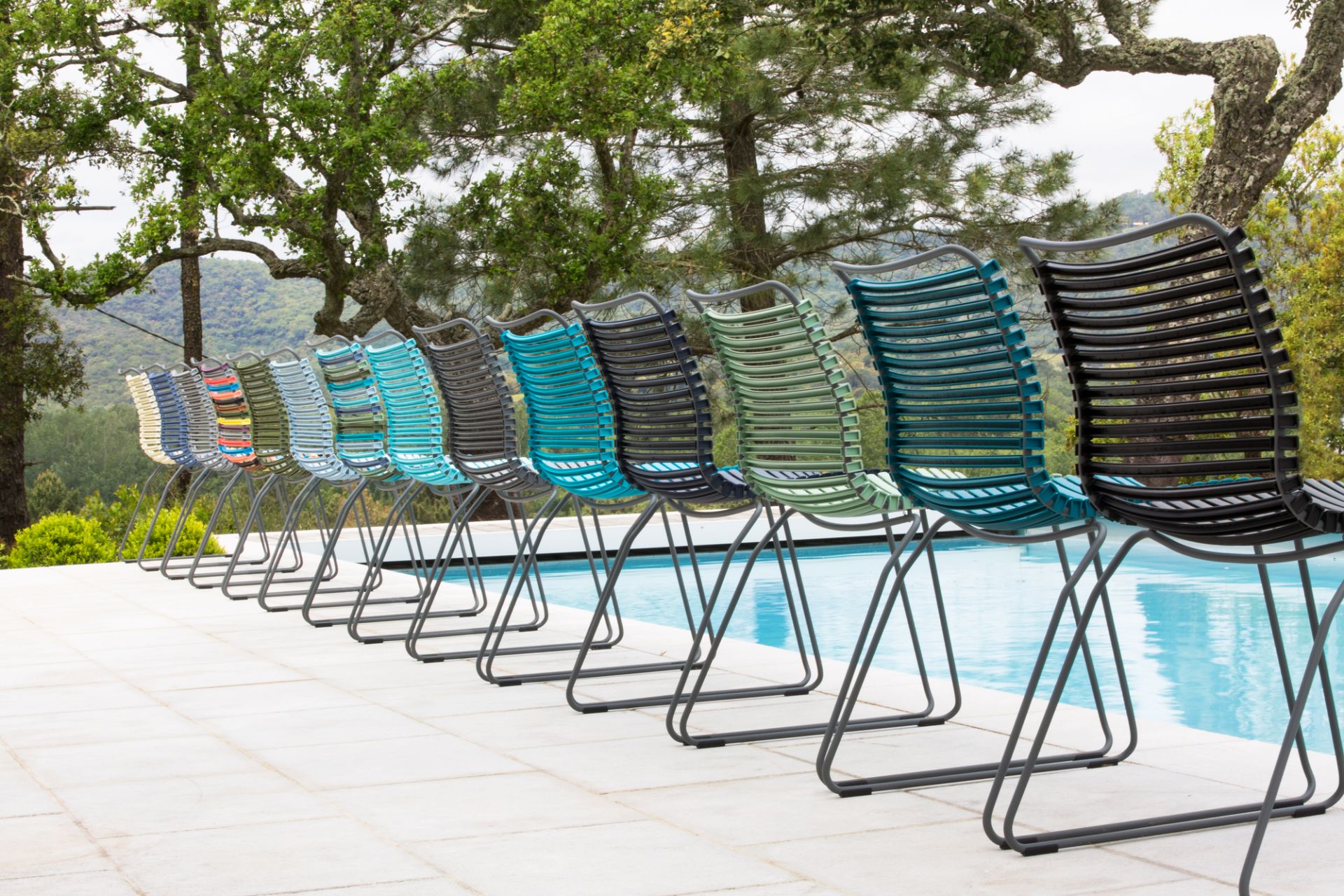 Click chair without armrests Outdoor Houe Multicolor 1 SINGLE PIECES