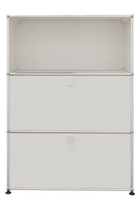 USM Haller Highboard 1 Open / 2 Flaps Pure white - FAST DELIVERY    