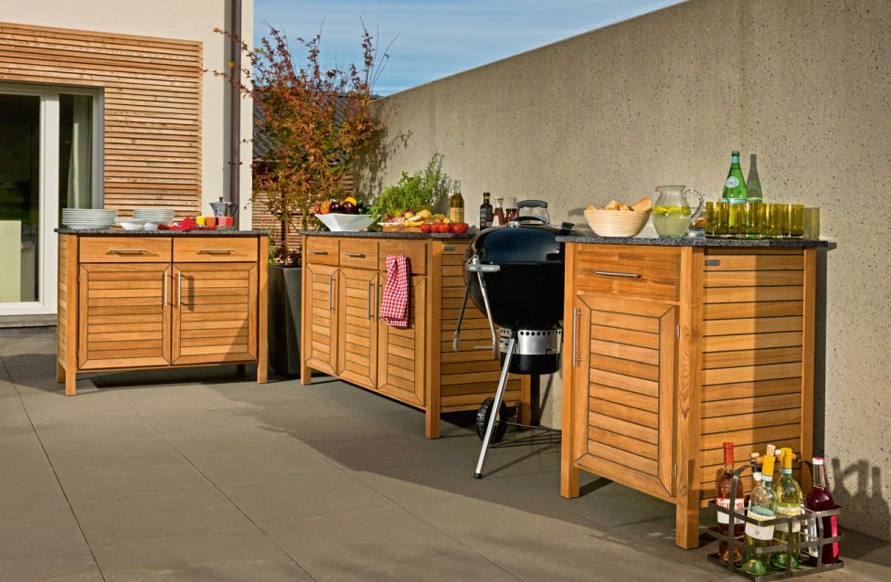 Deck 3-Piece Element Planting Board Outdoor Weishäupl