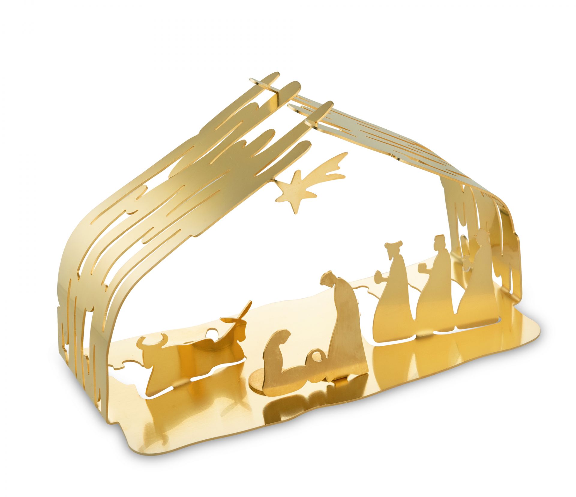 Bark Crib Crib in stainless steel 18/10 BM09 GD Alessi SINGLE PIECE