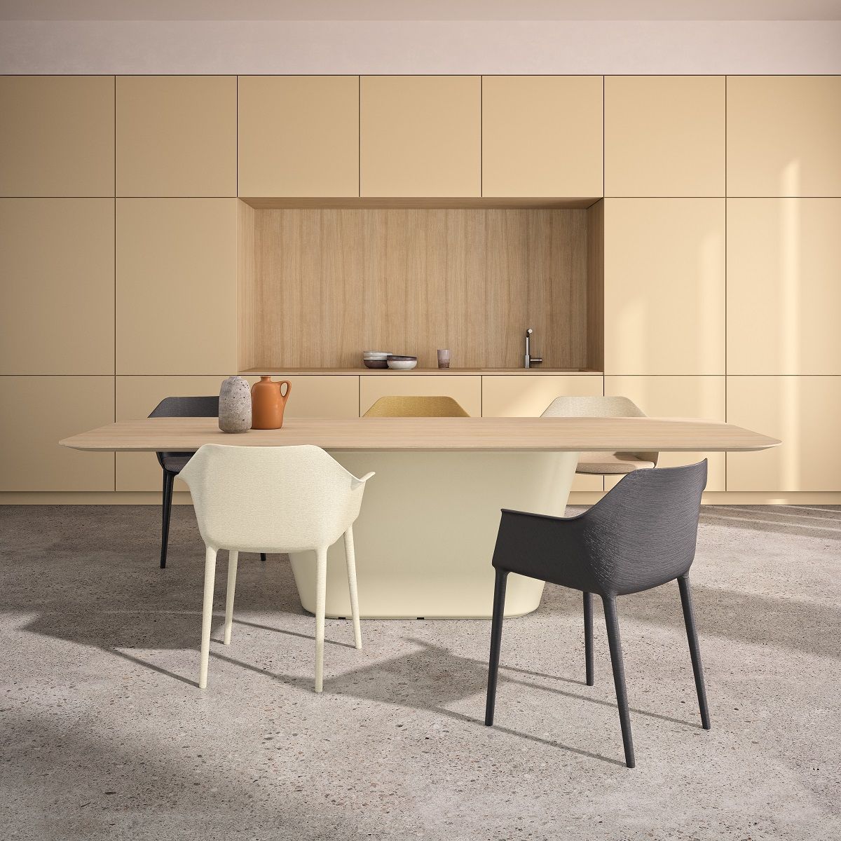 Gala Pure Eco SO0724 Stackable armchair Andreu World