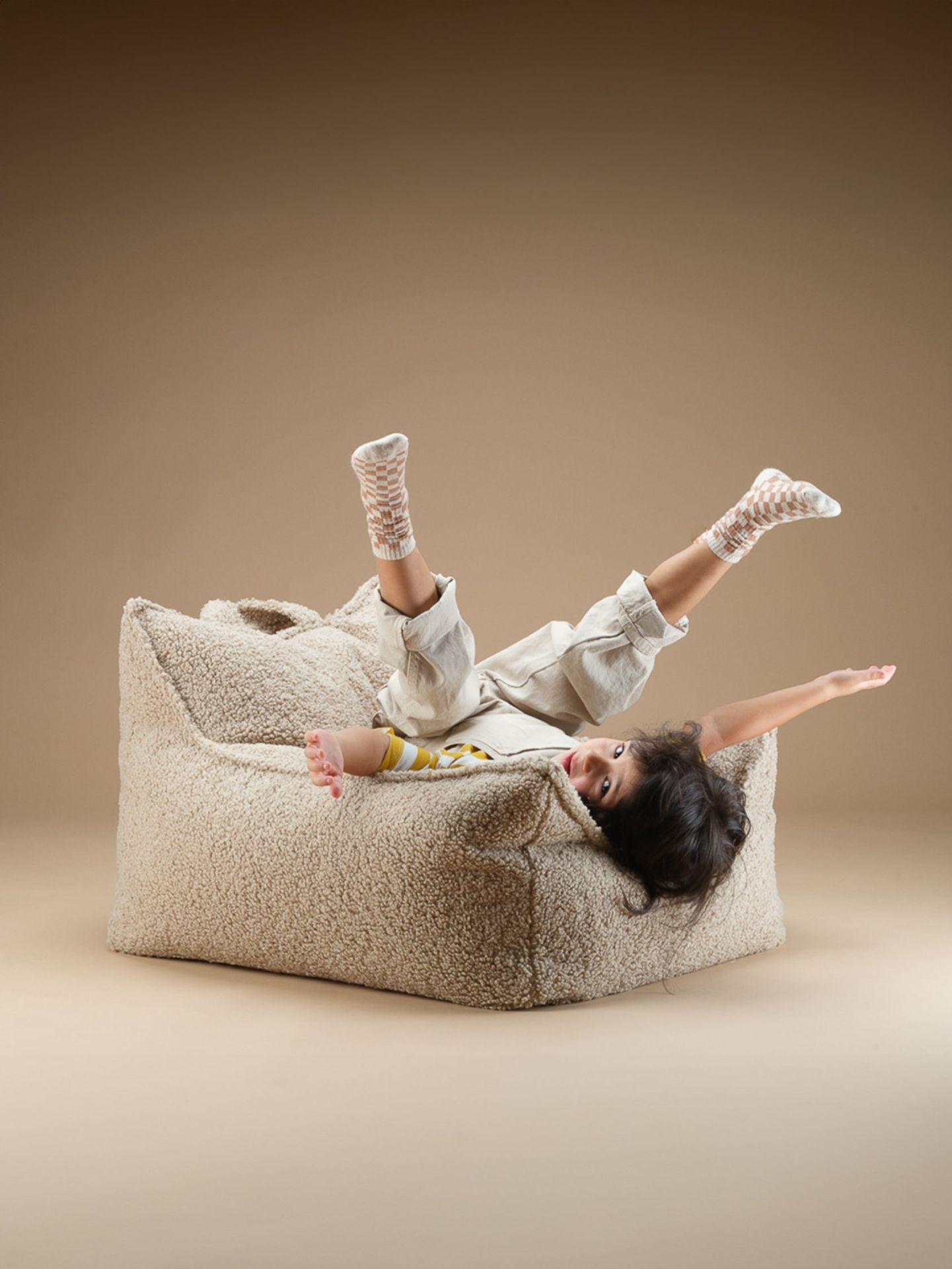 Beanbag armchair teddy fabric Wigiwama